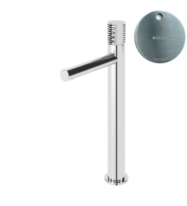 Bruma Leaf4 Bateria umywalkowa jednootworowa bez korka Satinox 1670019ST