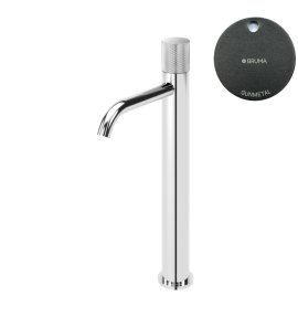 Bruma Leaf3 Bateria umywalkowa jednootworowa bez korka Gunmetal 1670022MG