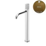 Bruma Leaf3 Bateria umywalkowa jednootworowa bez korka Sunset PVD 1670022PS