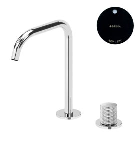 Bruma Leaf3 Bateria umywalkowa 2-otworowa bez korka, montowana na blacie Nighy Sky 1670026NS