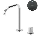 Bruma Leaf3 Bateria umywalkowa 2-otworowa bez korka, montowana na blacie Gunmetal 1670026MG