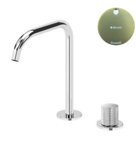 Bruma Leaf3 Bateria umywalkowa 2-otworowa bez korka, montowana na blacie Sunrise 1670026SR