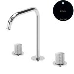 Bruma Leaf3 Bateria umywalkowa 3-otworowa bez korka, montowana na blacie Night Sky 1670030NS