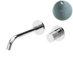 Bruma Leaf3 Bateria umywalkowa podtynkowa 200 mm Satinox 1670123ST