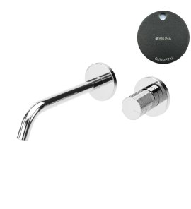 Bruma Leaf3 Bateria umywalkowa podtynkowa 200 mm Gunmetal 1670123MG