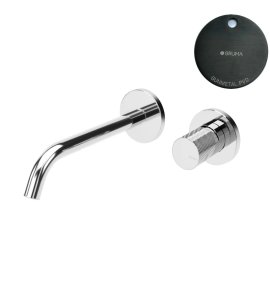 Bruma Leaf3 Bateria umywalkowa podtynkowa 200 mm Gunmetal PVD 1670123GM