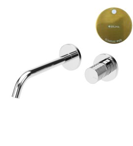 Bruma Leaf3 Bateria umywalkowa podtynkowa 200 mm Sunrise PVD 1670123PR