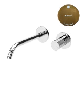 Bruma Leaf3 Bateria umywalkowa podtynkowa 200 mm Sunset PVD 1670123PS