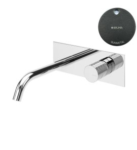 Bruma Leaf3 Bateria umywalkowa podtynkowa 200 mm Gunmetal 1670132MG