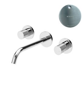 Bruma Leaf3 Bateria umywalkowa podtynkowa 200 mm Satinox 1670115ST