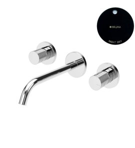 Bruma Leaf3 Bateria umywalkowa podtynkowa 200 mm Night Sky 1670115NS