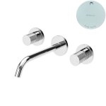 Bruma Leaf3 Bateria umywalkowa podtynkowa 200 mm Pure White 1670115PW