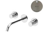 Bruma Leaf3 Bateria umywalkowa podtynkowa 200 mm Morning Mist 1670115MM