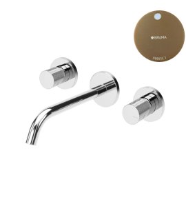 Bruma Leaf3 Bateria umywalkowa podtynkowa 200 mm Sunset 1670115SS