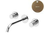 Bruma Leaf3 Bateria umywalkowa podtynkowa 200 mm Sunset 1670115SS