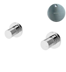 Bruma Leaf3 Bateria umywalkowa podtynkowa Satinox 1673102ST