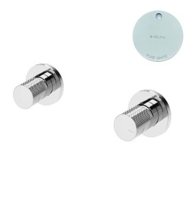 Bruma Leaf3 Bateria umywalkowa podtynkowa Pure White 1673102PW