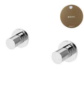 Bruma Leaf3 Bateria umywalkowa podtynkowa Sunset 1673102SS