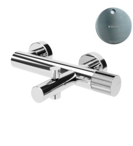 Bruma Leaf3 Bateria wannowo-natryskowa ścienna Satinox 1672100ST