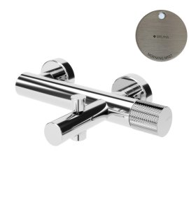 Bruma Leaf3 Bateria wannowo-natryskowa ścienna Morning Mist 1672100MM