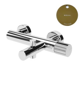 Bruma Leaf3 Bateria wannowo-natryskowa ścienna Gold PVD 1672100PO