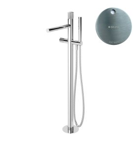 Bruma Leaf3 Bateria wannowo-natryskowa wolnostojąca Satinox 1672200ST