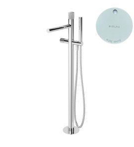 Bruma Leaf3 Bateria wannowo-natryskowa wolnostojąca Pure White 1672200PW