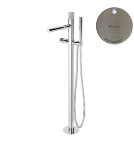 Bruma Leaf3 Bateria wannowo-natryskowa wolnostojąca Morning Mist 1672200MM