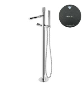 Bruma Leaf3 Bateria wannowo-natryskowa wolnostojąca Gunmetal 1672200MG