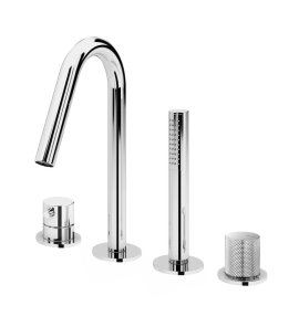 Bruma Leaf3 Bateria wannowo-natryskowa Na brzeg wanny Chrom 1672000CR