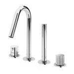 Bruma Leaf3 Bateria wannowo-natryskowa Na brzeg wanny Chrom 1672000CR