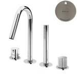 Bruma Leaf3 Bateria wannowo-natryskowa Na brzeg wanny Morning Mist 1672000MM