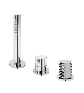 Bruma Leaf4 Bateria natryskowa stojąca z zestawem prysznicowym Chrom 1673001CR