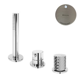 Bruma Leaf4 Bateria natryskowa stojąca z zestawem prysznicowym Morning Mist 1673001MM