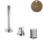 Bruma Leaf4 Bateria natryskowa stojąca z zestawem prysznicowym Sunset 1673001SS