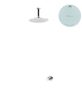 Bruma Leaf4 Bateria natryskowa podtynkowy z deszczownicą Ø 250 mm Pure White 1673701PW