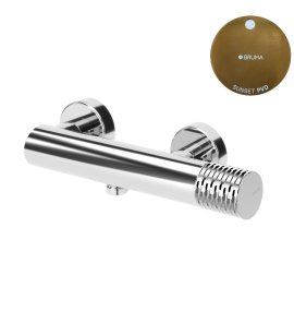 Bruma Leaf4 Bateria prysznicowa naścienna Sunset PVD 1673125PS