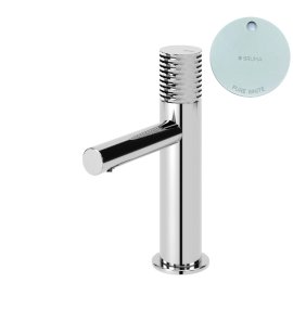 Bruma Leaf4 Bateria umywalkowa jednootworowa bez korka Pure White 1670010PW