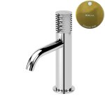 Bruma Leaf4 Bateria umywalkowa jednootworowa bez korka Sunrise PVD 1670014PR