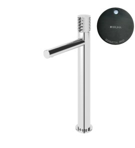 Bruma Leaf4 Bateria umywalkowa jednootworowa bez korka Gunmetal PVD1670019GM