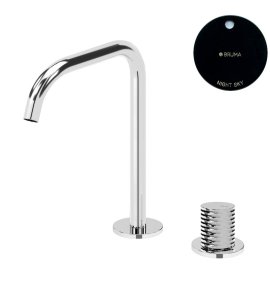 Bruma Leaf4 Bateria umywalkowa 2-otworowa bez korka, montowana na blacie Night Sky 1670027NS