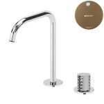 Bruma Leaf4 Bateria umywalkowa 2-otworowa bez korka, montowana na blacie Sunset 1670027SS