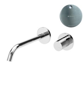 Bruma Leaf4 Bateria umywalkowa podtynkowa 150 mm Satinox 1670126ST