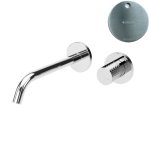 Bruma Leaf4 Bateria umywalkowa podtynkowa 200 mm Satinox 1670125ST