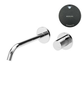 Bruma Leaf4 Bateria umywalkowa podtynkowa 150 mm Gunmetal 1670126MG