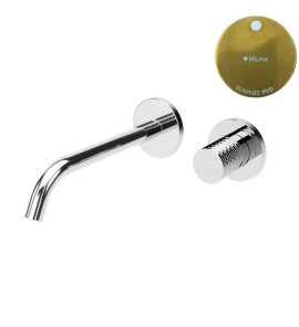 Bruma Leaf4 Bateria umywalkowa podtynkowa 150 mm Sunrise PVD 1670126PR