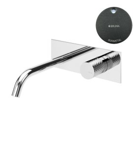 Bruma Leaf4 Bateria umywalkowa podtynkowa 150 mm Gunmetal 1670135MG