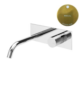 Bruma Leaf4 Bateria umywalkowa podtynkowa 150 mm Sunrise PVD 1670135PR