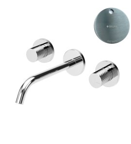 Bruma Leaf4 Bateria umywalkowa podtynkowa 200 mm Satinox 1670116ST