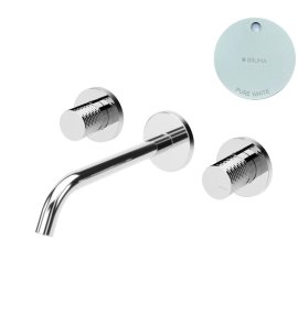 Bruma Leaf4 Bateria umywalkowa podtynkowa 200 mm Pure White 1670116PW